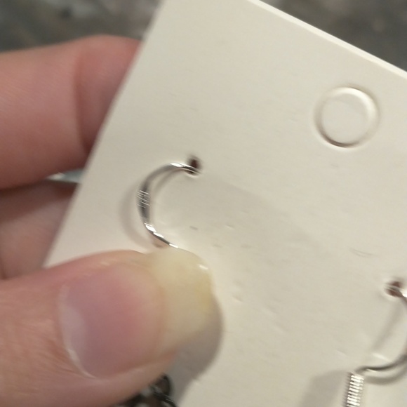 Sterling silver handcrafted bat earrings - Picture 2 of 3